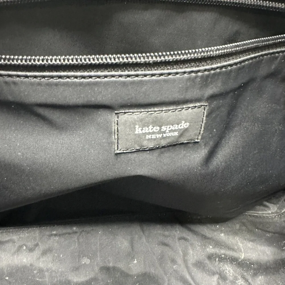 Vintage Black Kate Spade Baby Diaper Bag All-Occasion‎ Purse Ribbon Tie